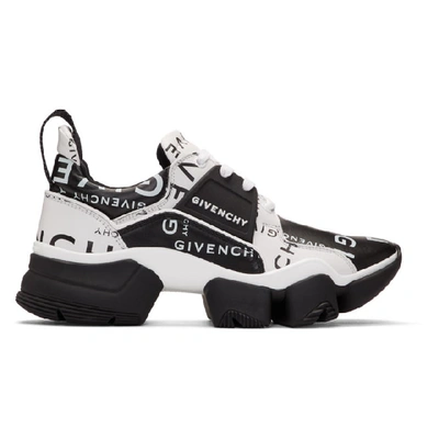 Shop Givenchy Black & White Basse Jaw Sneakers In Black/white