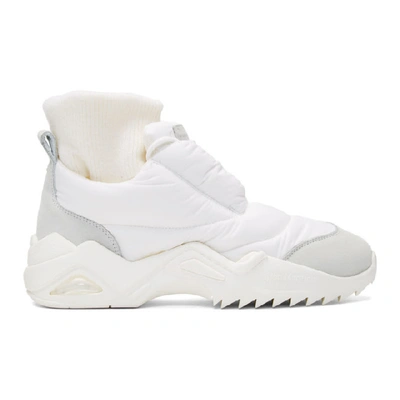 Shop Maison Margiela White Puffer Sneakers In T1009 White