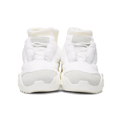 Shop Maison Margiela White Puffer Sneakers In T1009 White
