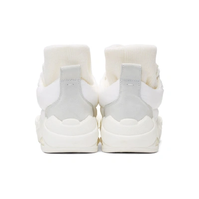 Shop Maison Margiela White Puffer Sneakers In T1009 White