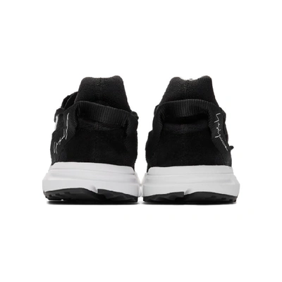 Shop Y-3 Black Zx Torsion Sneakers In Blkwhtblk