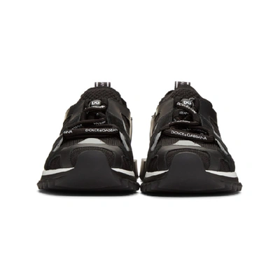 Shop Dolce & Gabbana Dolce And Gabbana Black Lace-up Block Sole Sneakers In 8b969 Nero