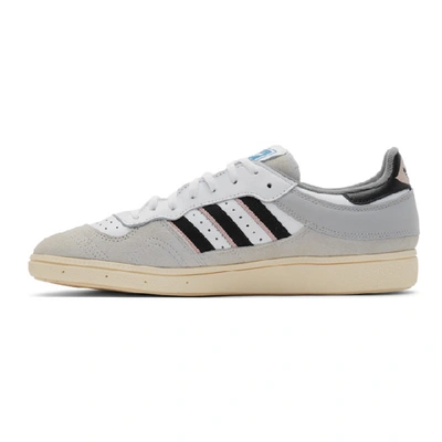 Shop Adidas Originals White Handball Top Sneakers In Whtnvpink