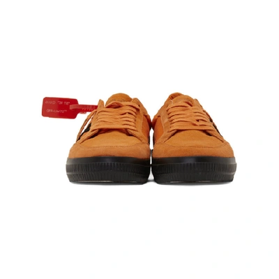 OFF-WHITE 橙色硫化低帮运动鞋