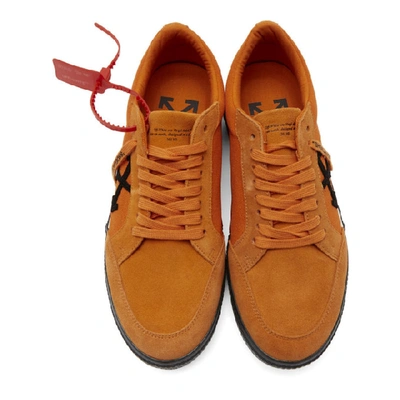 OFF-WHITE 橙色硫化低帮运动鞋