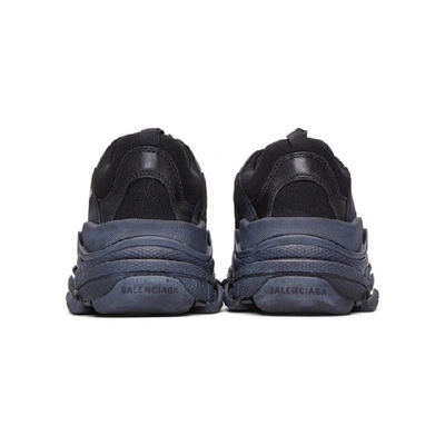 BALENCIAGA 黑色 TRIPLE S 运动鞋