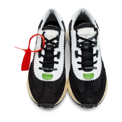 Shop Off-white Black And White Running Sneakers In 1001 Blkwht