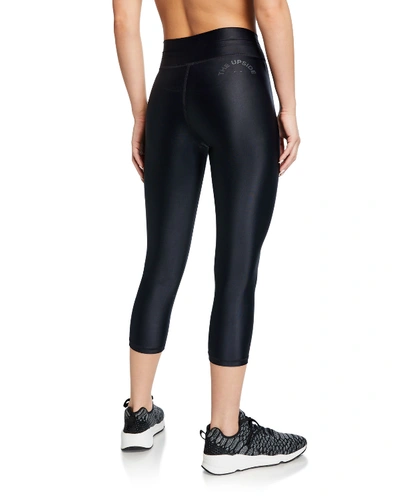 Shop The Upside Nyc Cropped Yoga Leggings In Black