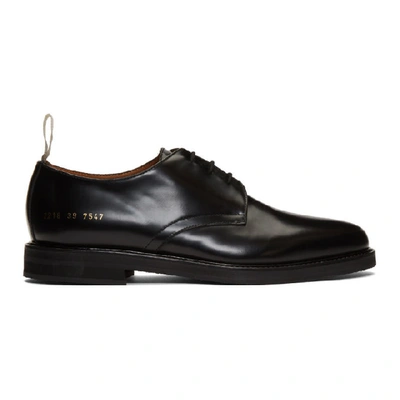 Shop Common Projects Black Standard Lace-up Derbys In 7547 Black