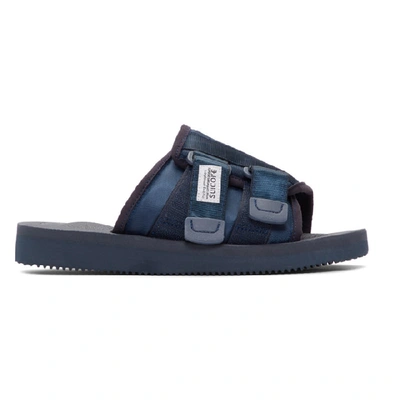 Shop Suicoke Navy Kaw-cab Sandals