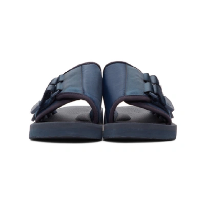 Shop Suicoke Navy Kaw-cab Sandals