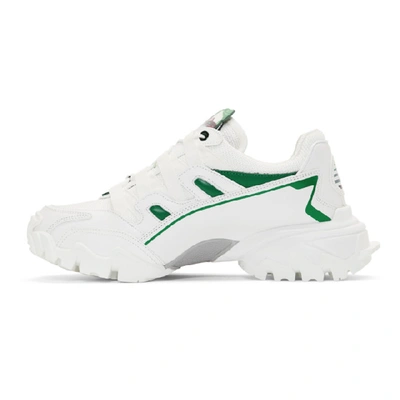 Shop Valentino White  Garavani Undercover Edition Ufo Vlogo Climbers Sneakers In Bianco/green