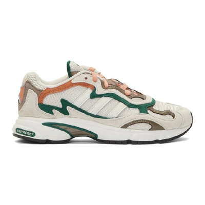 Adidas Originals White, Green Orange Temper Run Sneakers | ModeSens