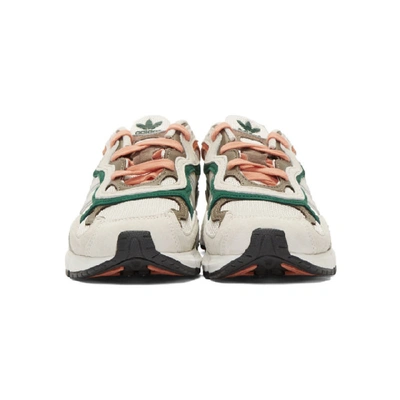 Shop Adidas Originals Grey And Orange Temper Run Sneakers In Rawwhtcrysb