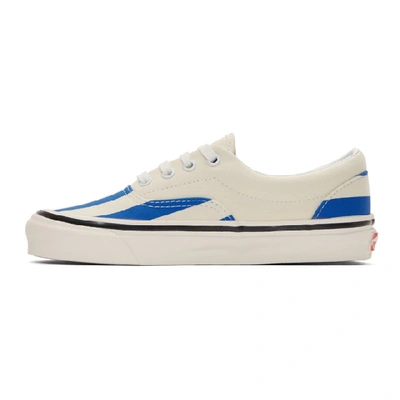 Shop Vans Blue And White Striped Era 95 Dx Sneakers