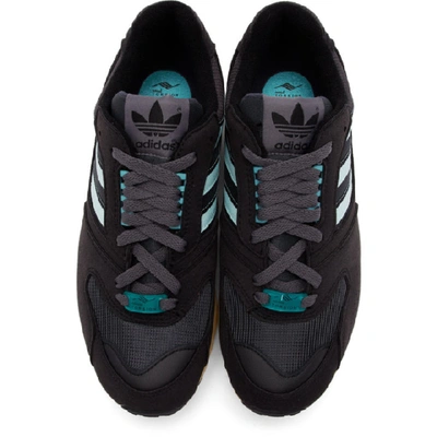 Shop Adidas Originals Black Zx 4000 C Sneakers In Corblkicemn