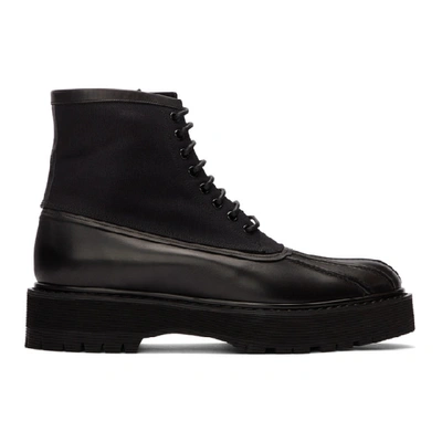 Shop Givenchy Black Camden Boots In 001-blk