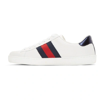 Shop Gucci White Loved New Ace Sneakers In 9095 White