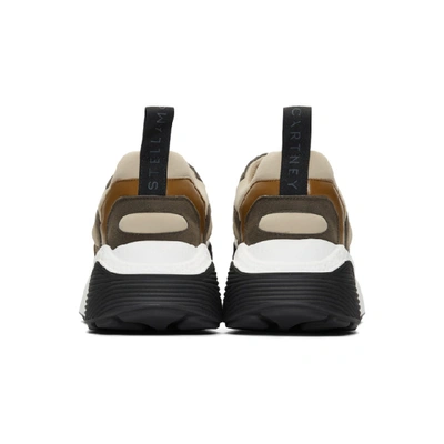 Shop Stella Mccartney Tan And Black Eclypse Sneakers In 1073 Black