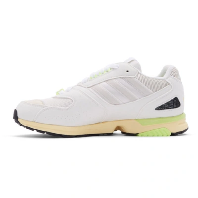 Shop Adidas Originals Off-white Zx 4000 C Sneakers In Offwhtchlk