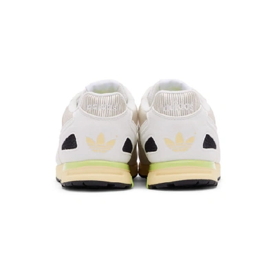 Shop Adidas Originals Off-white Zx 4000 C Sneakers In Offwhtchlk