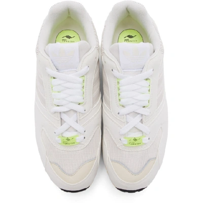 Shop Adidas Originals Off-white Zx 4000 C Sneakers In Offwhtchlk
