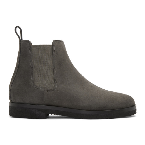 charcoal grey chelsea boots