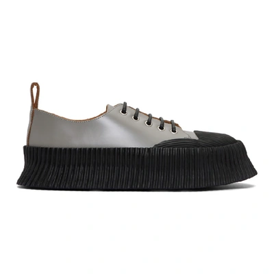 Shop Jil Sander Grey Vulcanized Sneakers In Antick 764 Grigio
