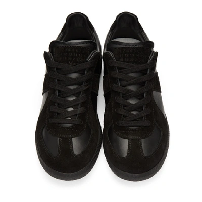 Shop Maison Margiela Black Replica Sneakers In 900 Black