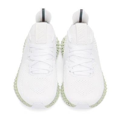 Shop Adidas Originals White Alphaedge 4d Sneakers