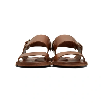 Shop Officine Creative Brown Tanhos Sandals