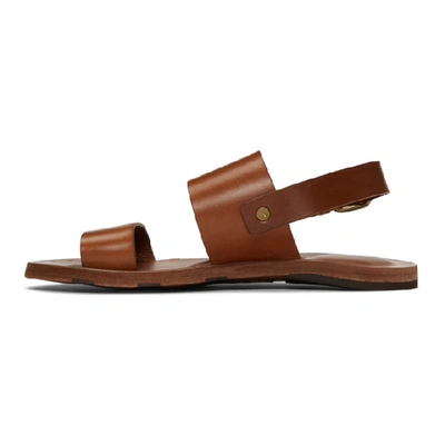 Shop Officine Creative Brown Tanhos Sandals