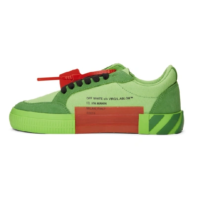 Shop Off-white Ssense Exclusive Green Low Vulcanized Sneaker In 4010 Green