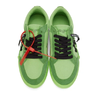 Shop Off-white Ssense Exclusive Green Low Vulcanized Sneaker In 4010 Green