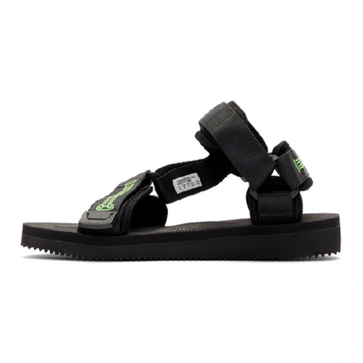 Shop Aries Black Suicoke Edition Depa Cab Sandals