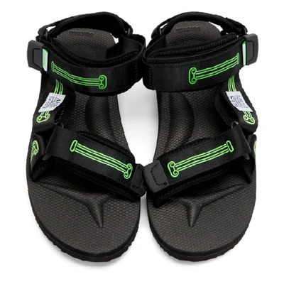 Shop Aries Black Suicoke Edition Depa Cab Sandals