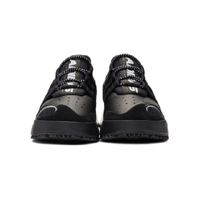 Shop Adidas Originals By Alexander Wang Black Wangbody Run Sneakers In Blk/wht