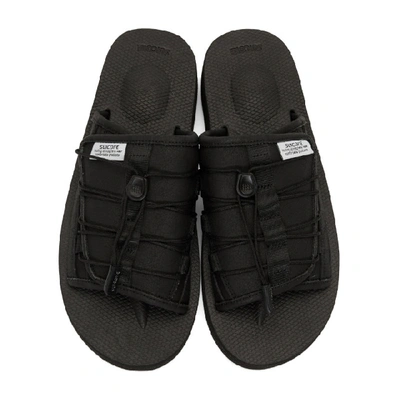 Shop Suicoke Black Olas-an Sandals