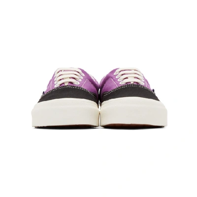Shop Vans Black And Purple Og Era Lx Sneakers In Blk Mulbry
