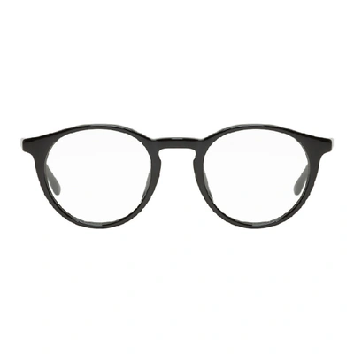 Shop Hugo Boss Boss Black Round Glasses In 0807-black