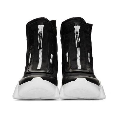 Shop Givenchy Black And White Jaw Sneakers In 004 Blkwht