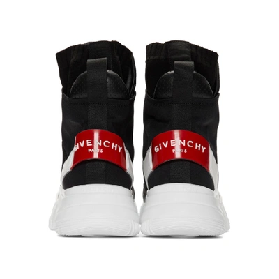 Shop Givenchy Black And White Jaw Sneakers In 004 Blkwht