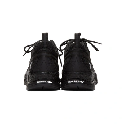 Shop Burberry Black Union Sneakers