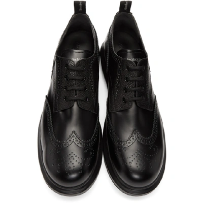 Shop Alexander Mcqueen Black Hybrid Brogues