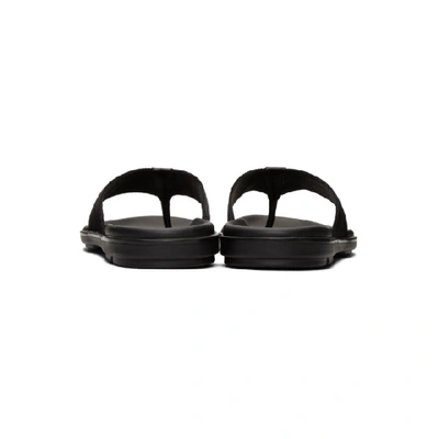 Shop Prada Black Logo Webbing Sandals