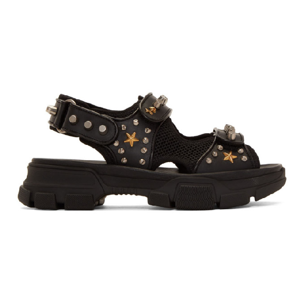 gucci malin studded sandals