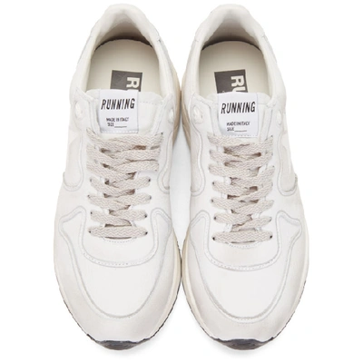 Shop Golden Goose White Nubuck Running Sneakers