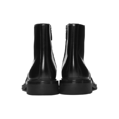 Shop Prada Black Zip-up Boots