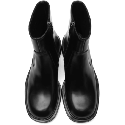 Shop Prada Black Zip-up Boots