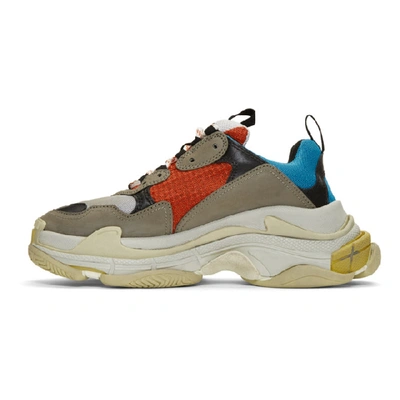 Shop Balenciaga Multicolor Triple S Sneakers In 4365 Bleu/g